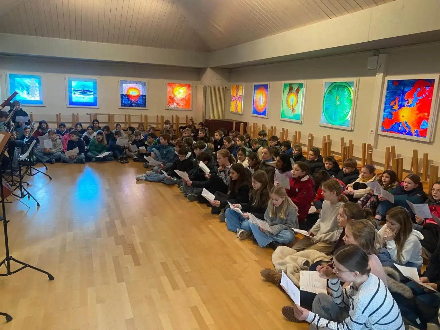 25 12 18 SMV Adventssingen Carolin Preißler (9c), Christian Spermann (1)