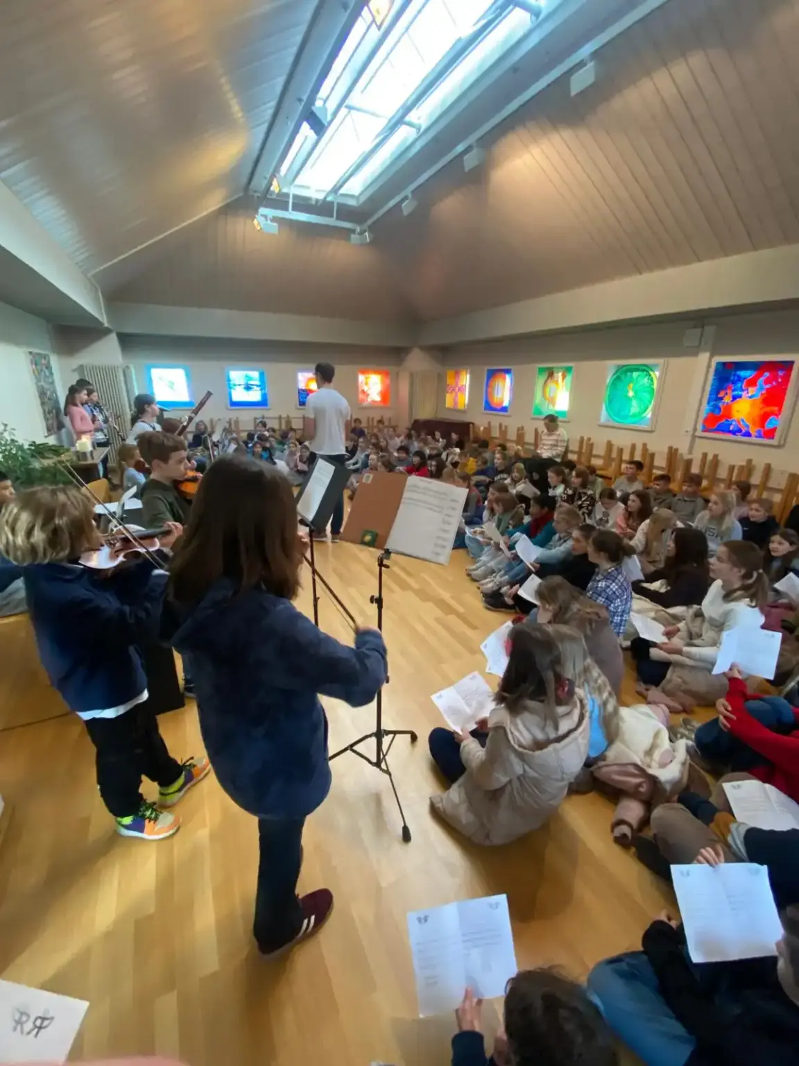 25 12 18 SMV Adventssingen Carolin Preißler (9c), Christian Spermann (3)