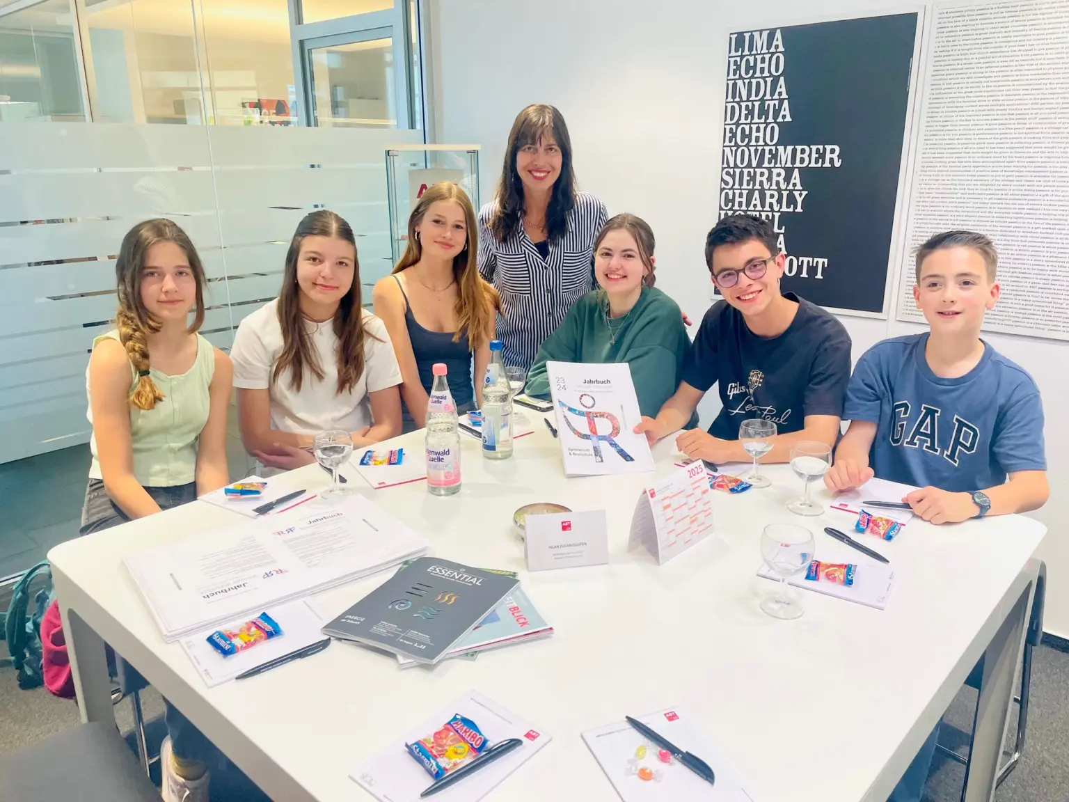 St. Raphael Schulen Heidelberg Besuch Druckerei 01