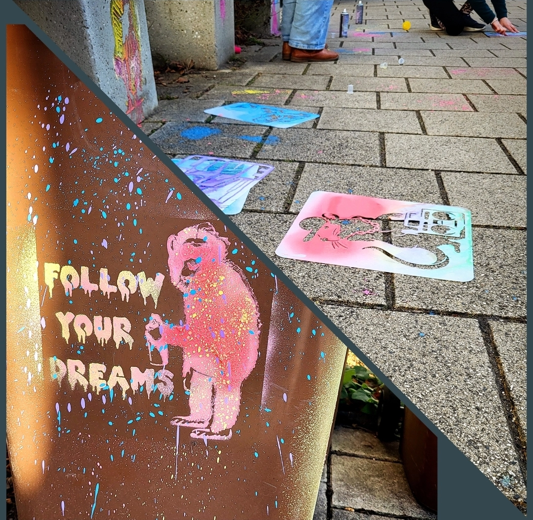 St. Raphael Schulen Heidelberg Sprayaktion Kunst Ag 04