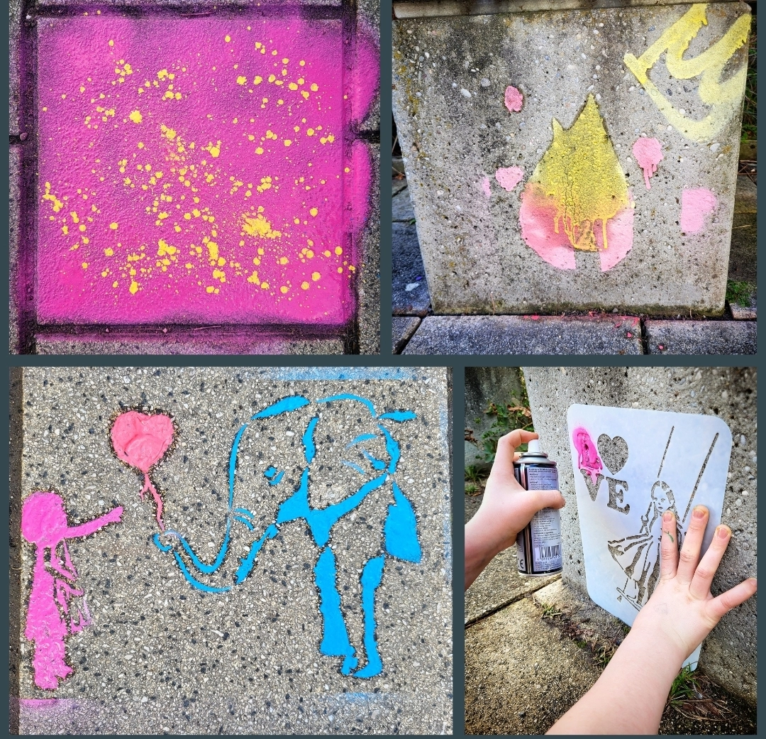 St. Raphael Schulen Heidelberg Sprayaktion Kunst Ag 05