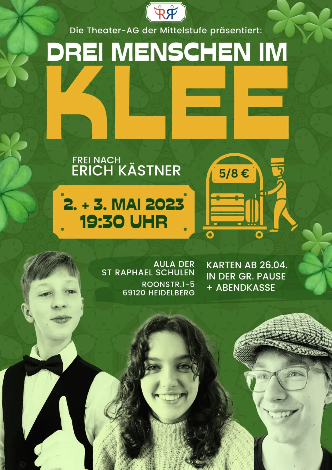 St. Raphael Schulen Heidelberg theater ag mittelstufe 2023 DreiMenschenImKlee
