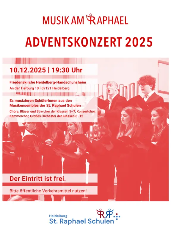 StRaphaelSchulenHd Weihnachtskonzert Plakat 2025